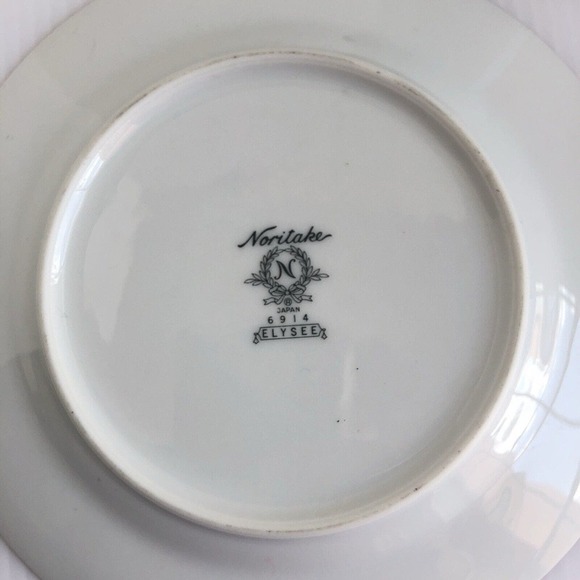 Noritake Elysee Lot of 3 Pieces Tea Cup, Saucer And Bread Plate Gold Rim - Picture 6 of 6